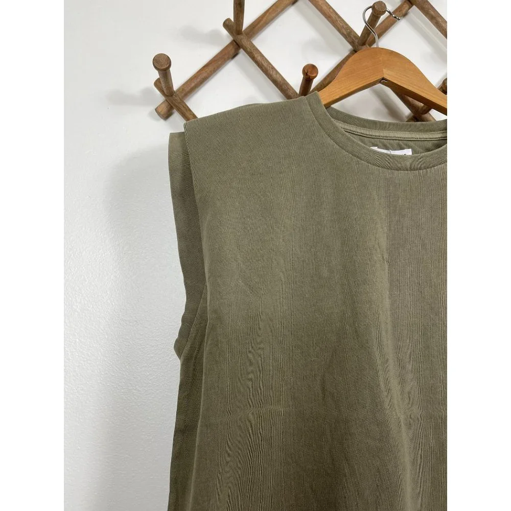 Anine Bing Tanner Tank In Green - Picture 5 of 13